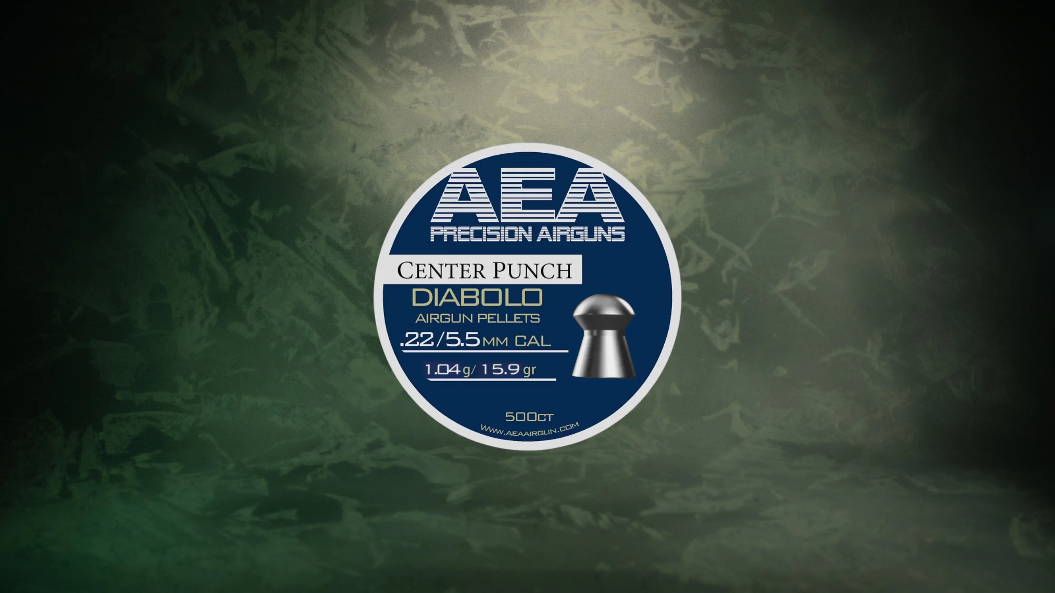 AEA Center Punch Diabolo Pellets - Cal .22 (5.5mm) | 1.04g (15.9gr)