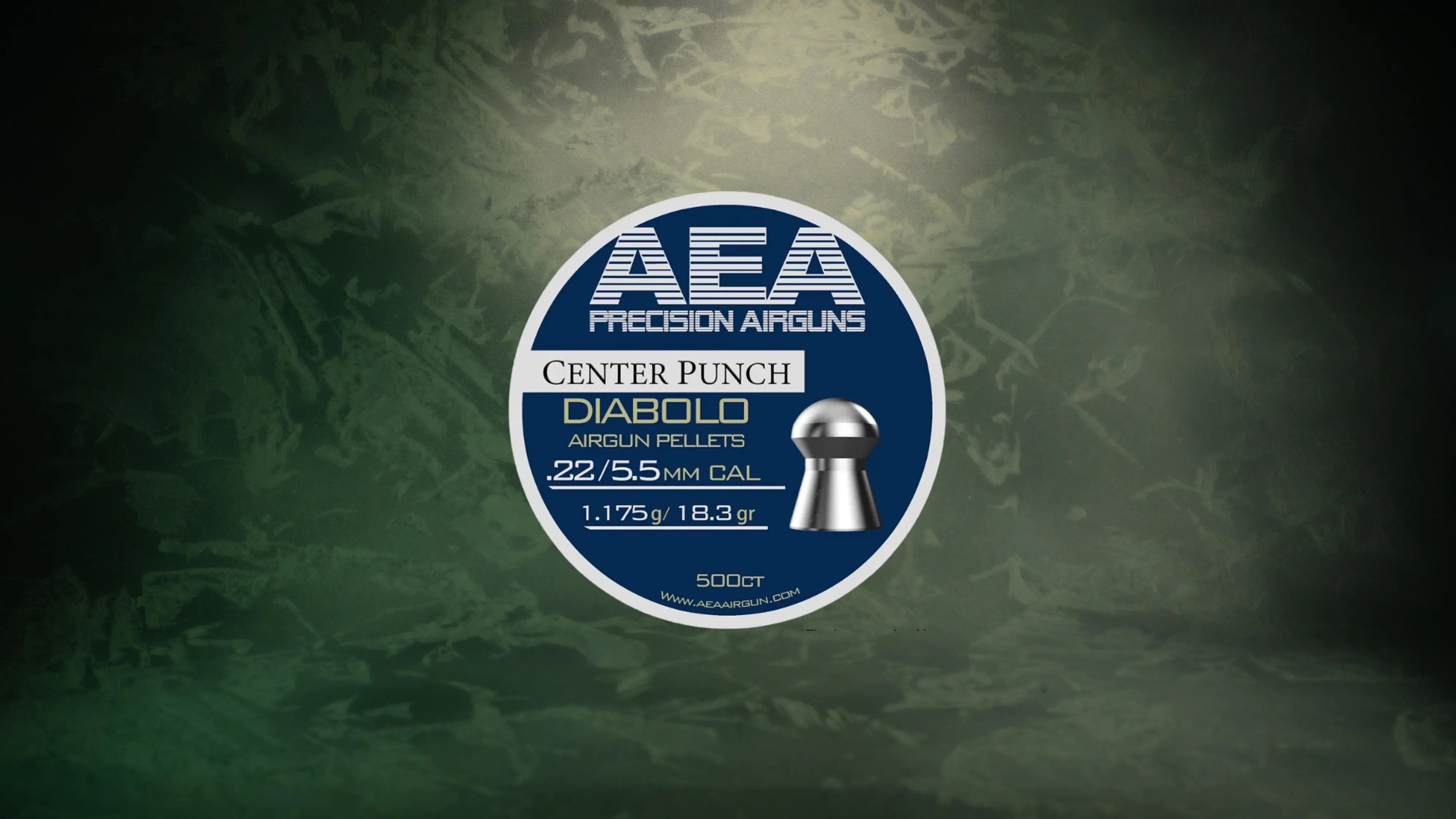 AEA Center Punch Diabolo Pellets - Cal .22 (5.5mm) | 1.175g (18.3gr)