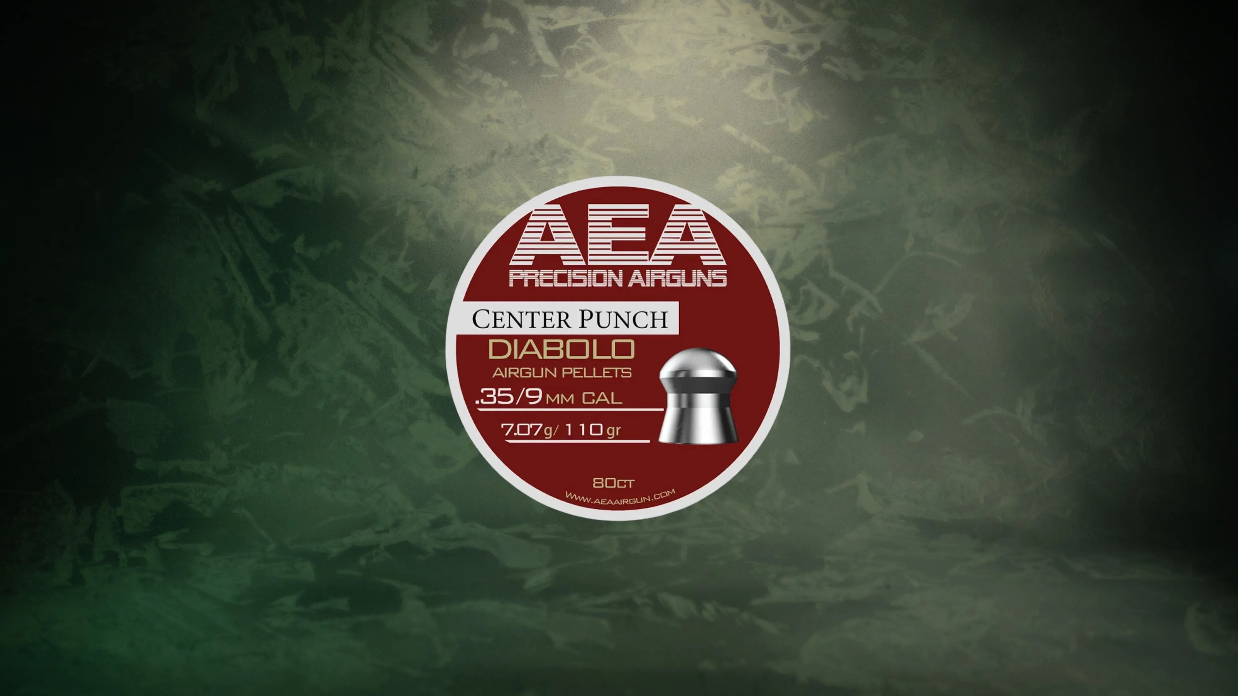 AEA Center Punch Diabolo Pellets - Cal .35 (9mm) | 7.07g (110gr)