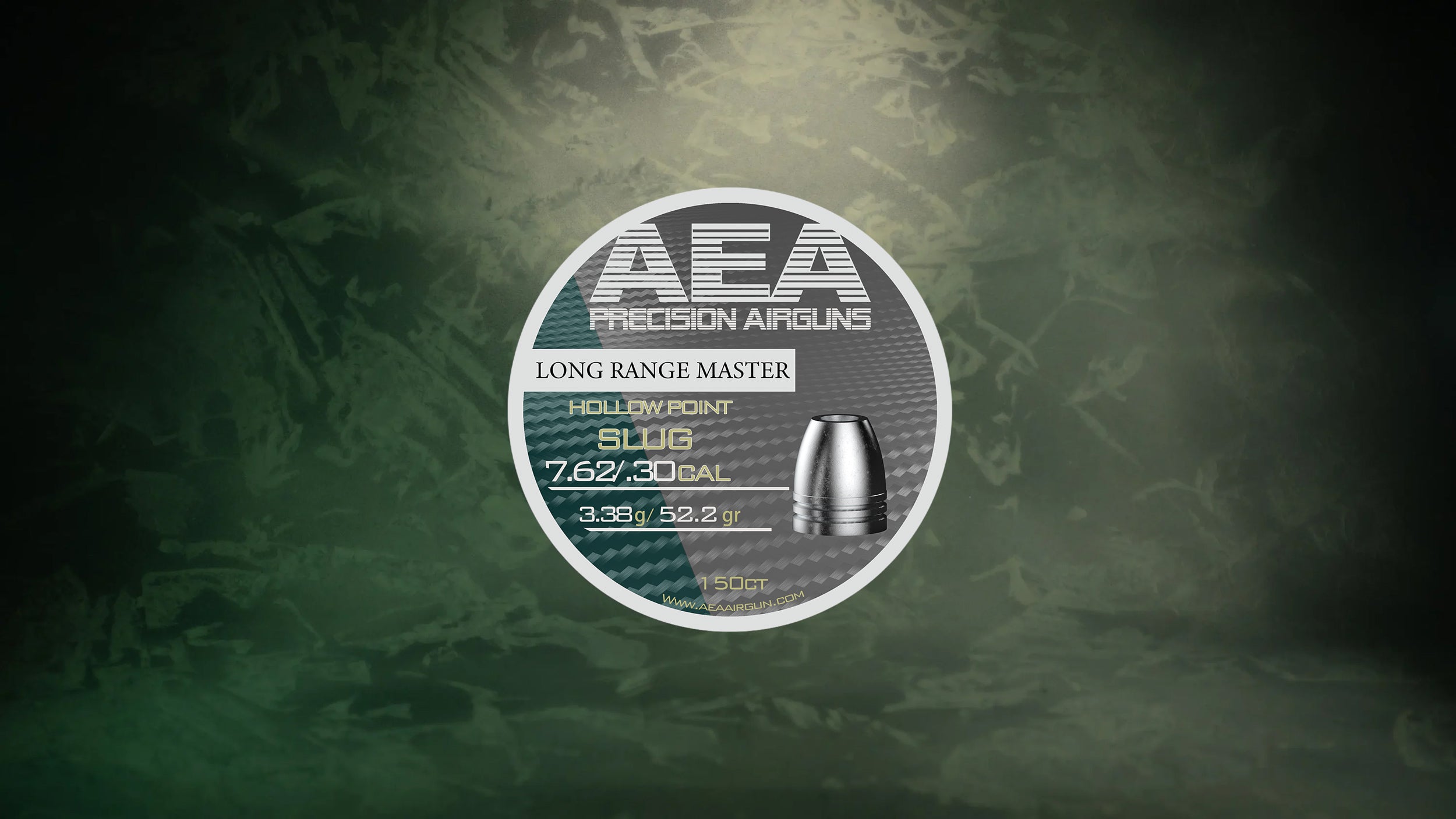 AEA Long Range Master Hollow Point Slugs - Cal .30 (7.62mm) - 3.38g (52.2gr)