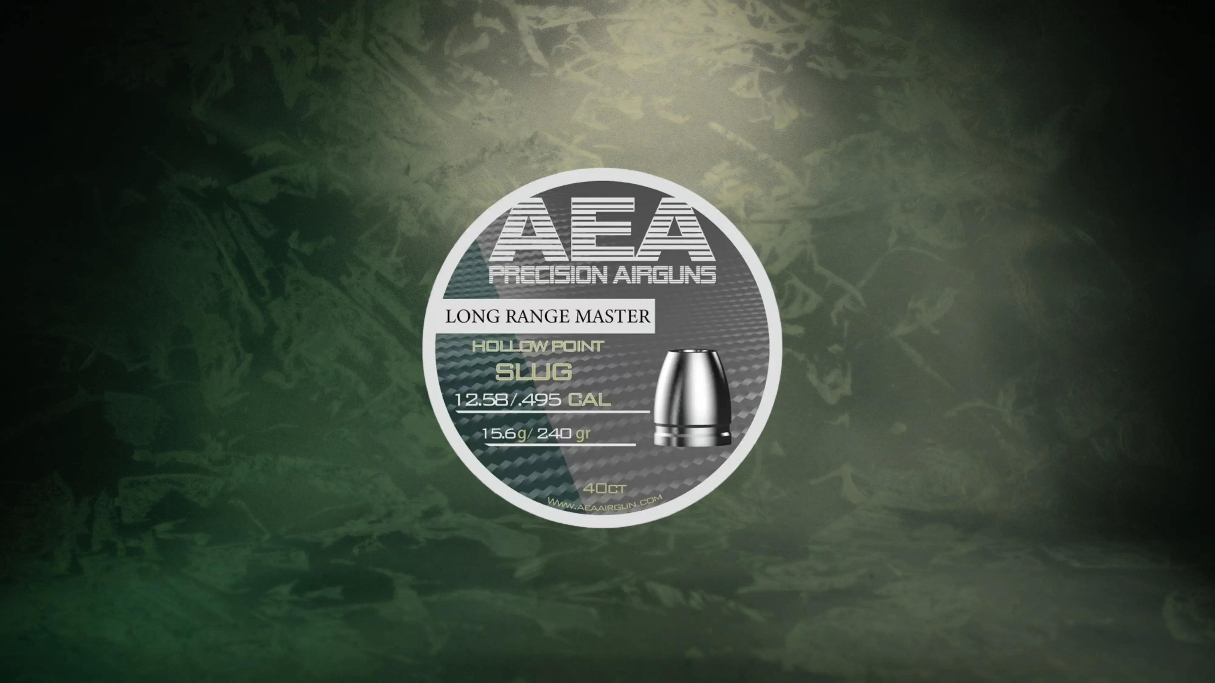 AEA Long Range Master Hollow Point Slugs - Cal .495 (12.58mm) | 15.6g (240gr)