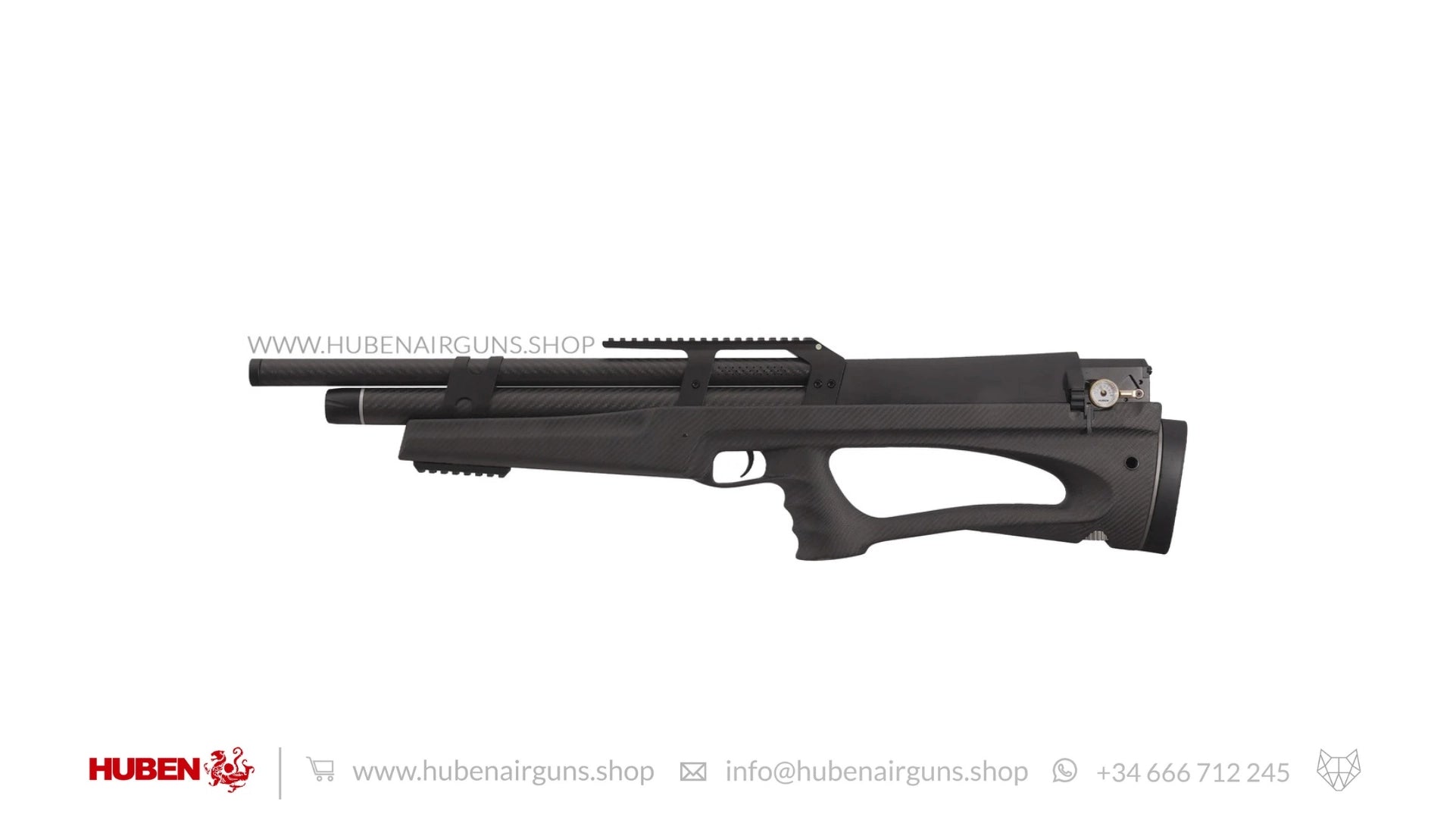 Wolfiek Huben K1 Lite with Weaver Rail and Carbon Fiber Stock
