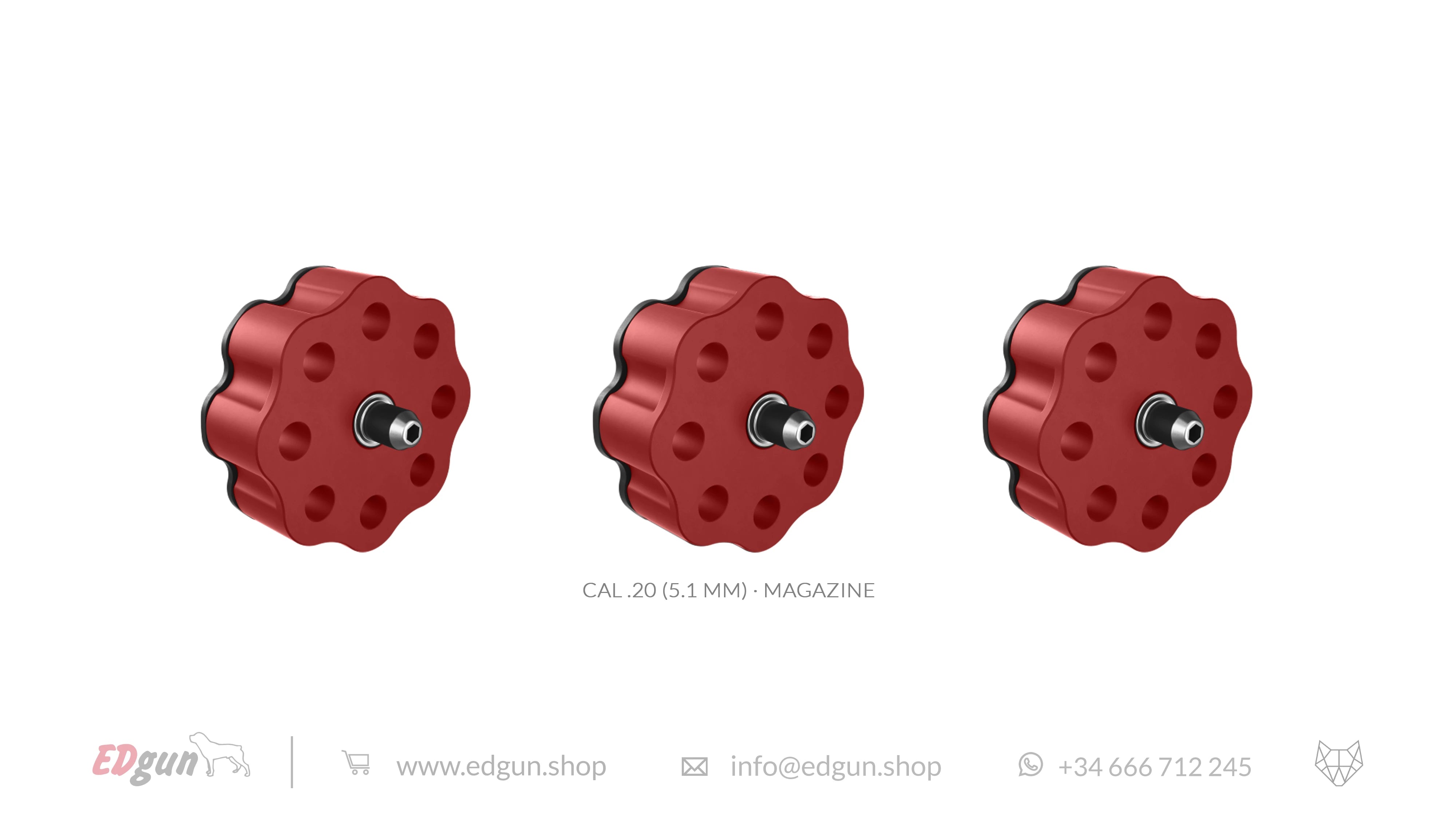 Metal Magazines for Leshiy 2 PCP Air Rifle - Optimized for Pellets