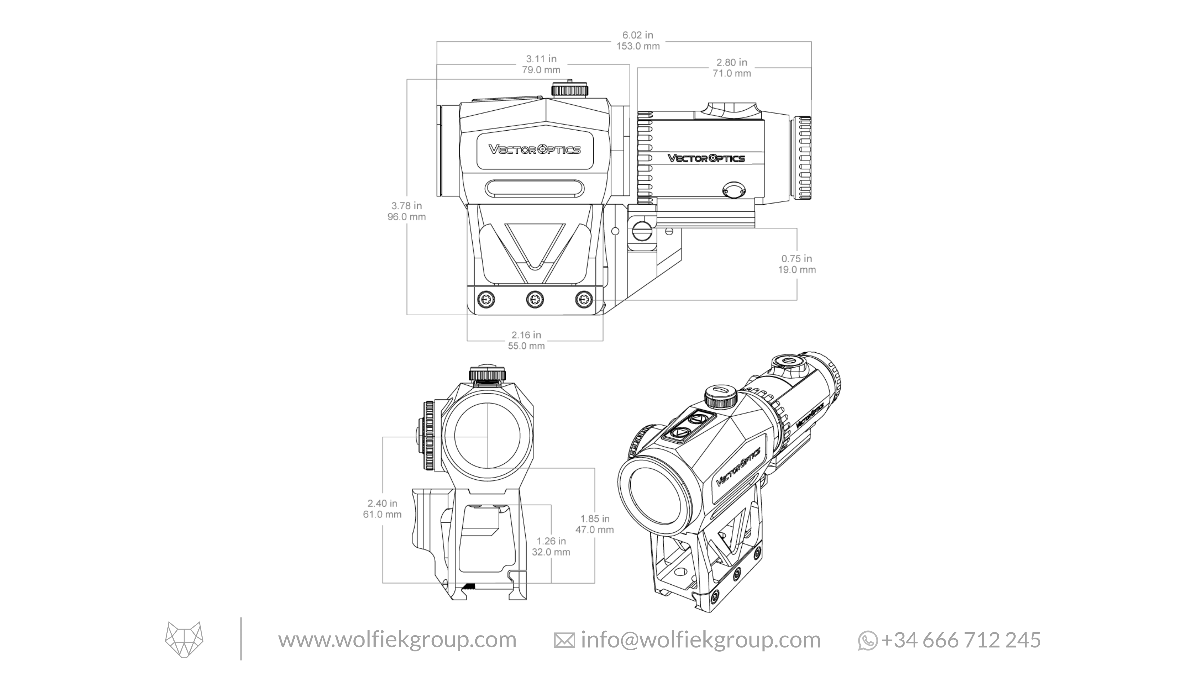 Vector Optics Scrapper MRT Red Dot Sight & Paragon 1x29 3x Magnifier Combo Kit – One-Piece Picatinny Mount