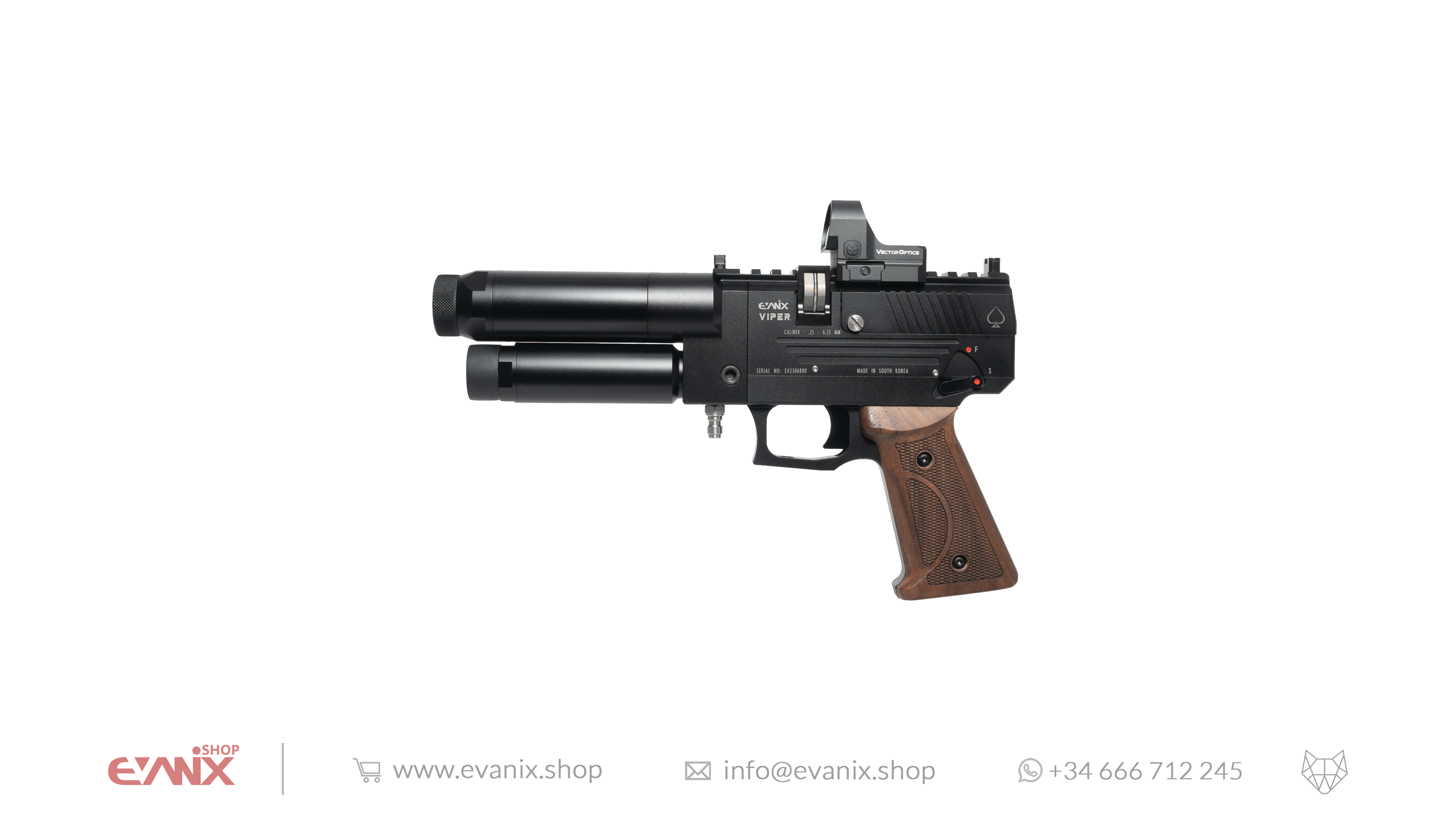 Evanix Viper Semi-Automatic PCP Air Pistol