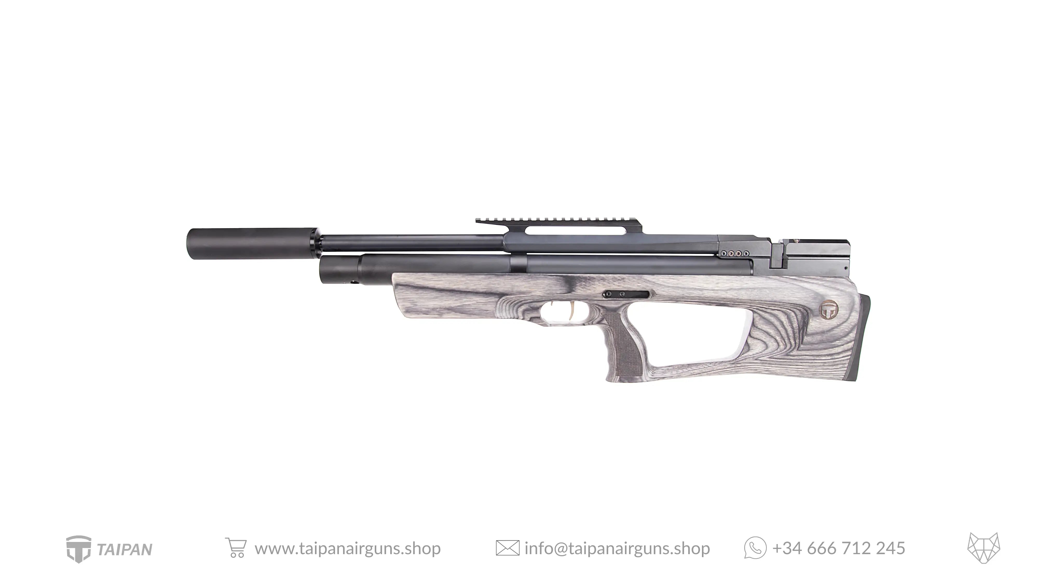 Taipan Veteran II PCP Air Rifle – 550mm Laminate Grey