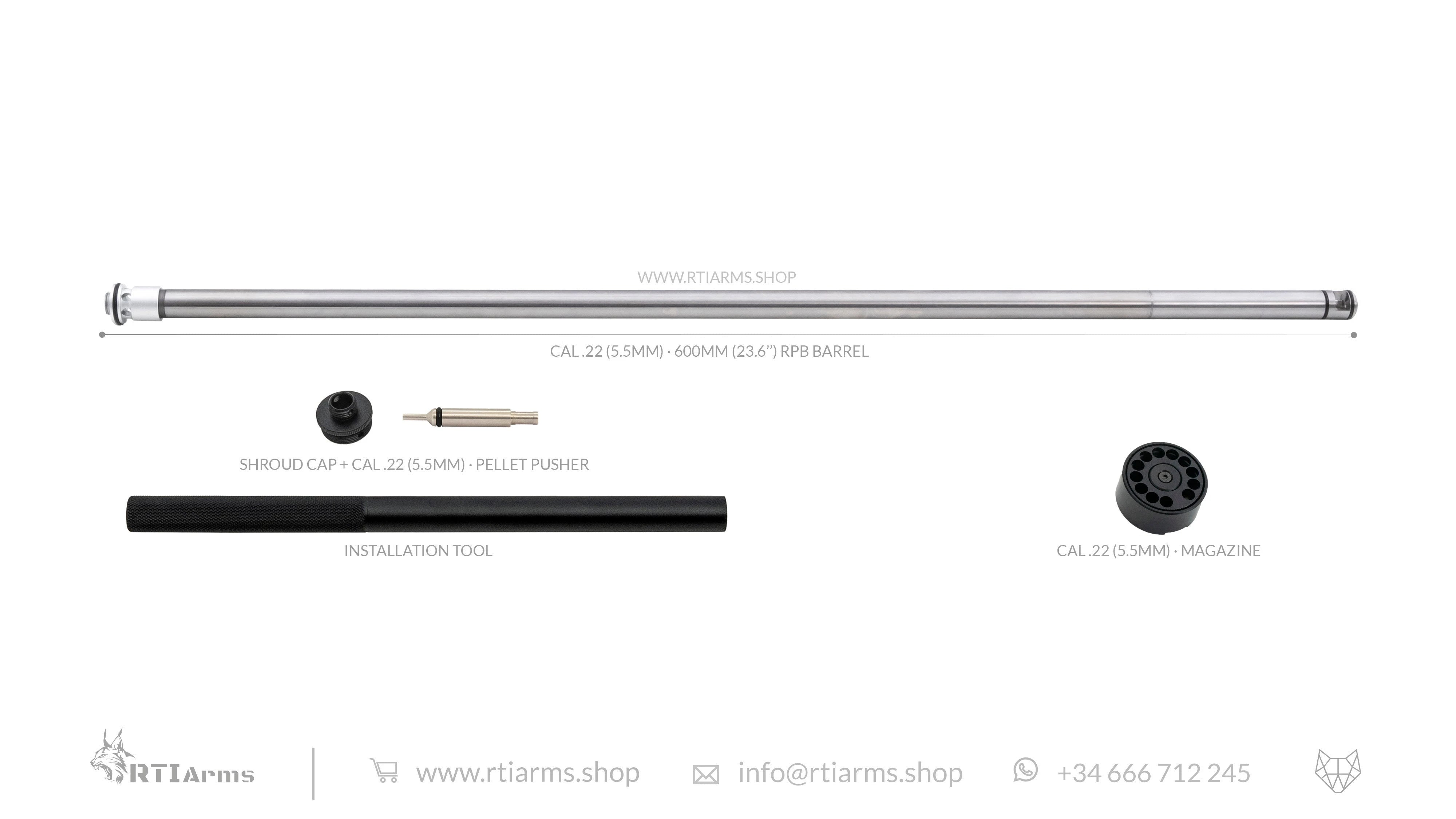 RTI Lothar Walther RPB Barrel - 600mm (24")