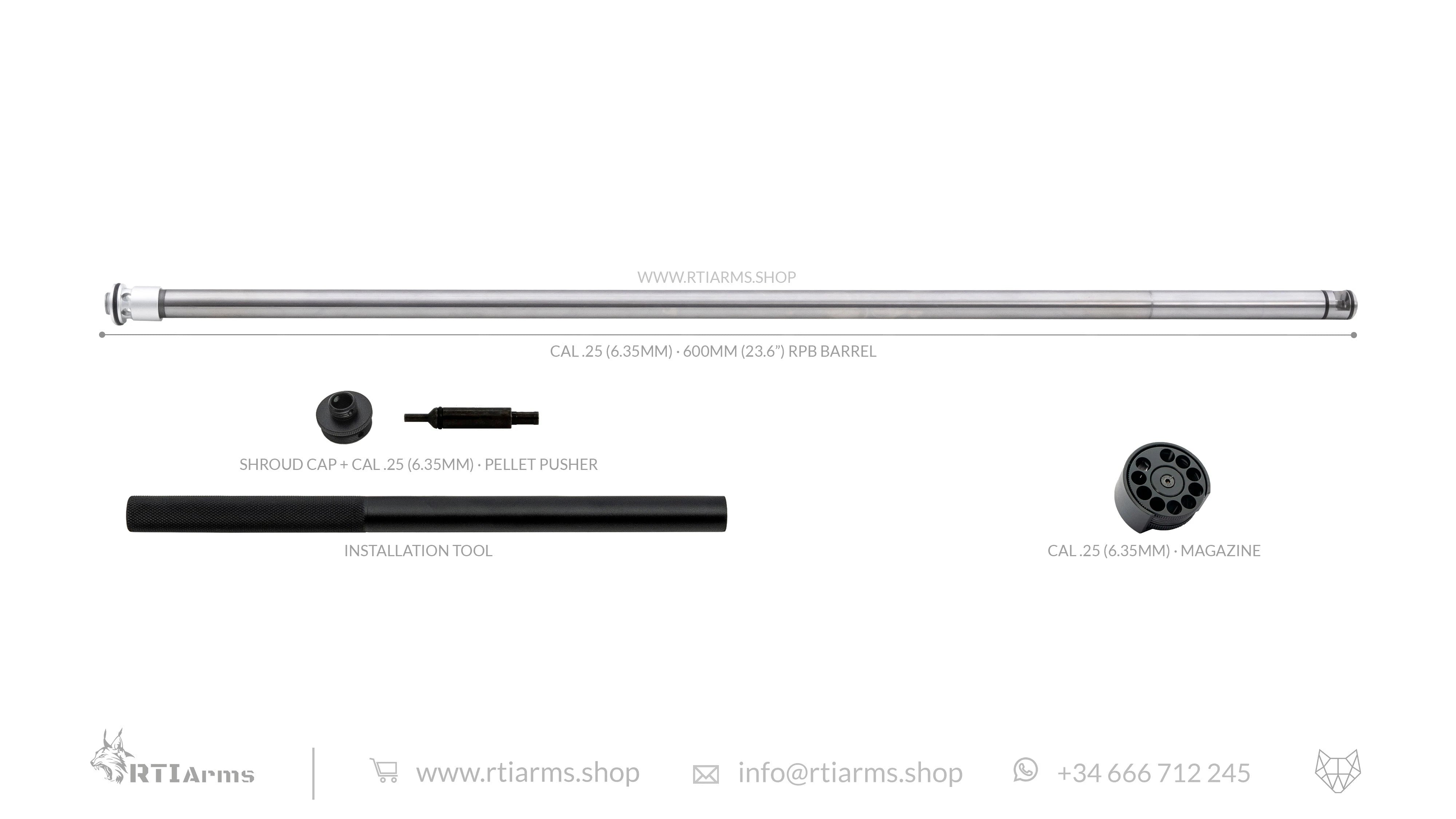 RTI Lothar Walther RPB Barrel - 600mm (24")
