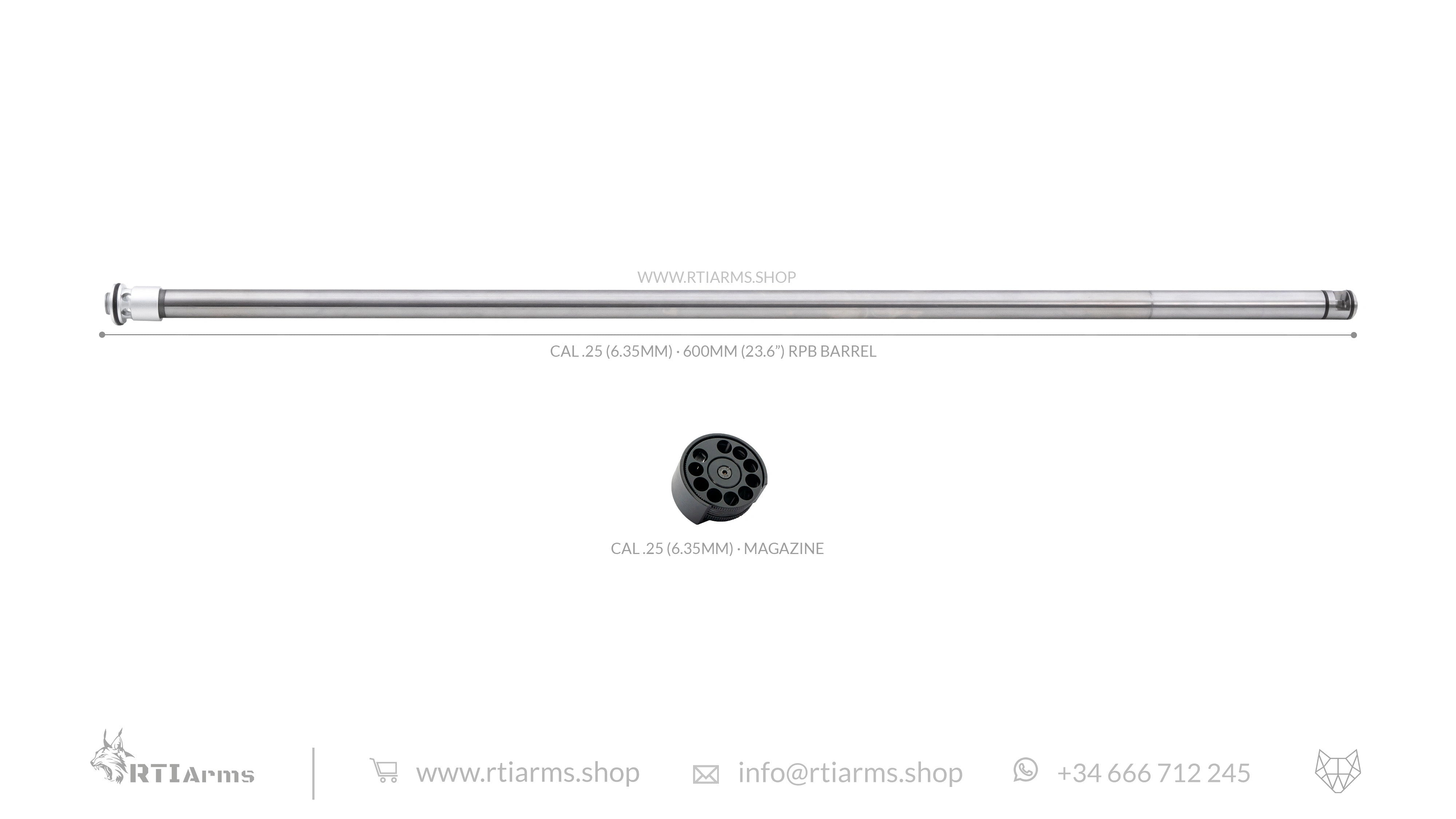 RTI Lothar Walther RPB Barrel - 600mm (24")