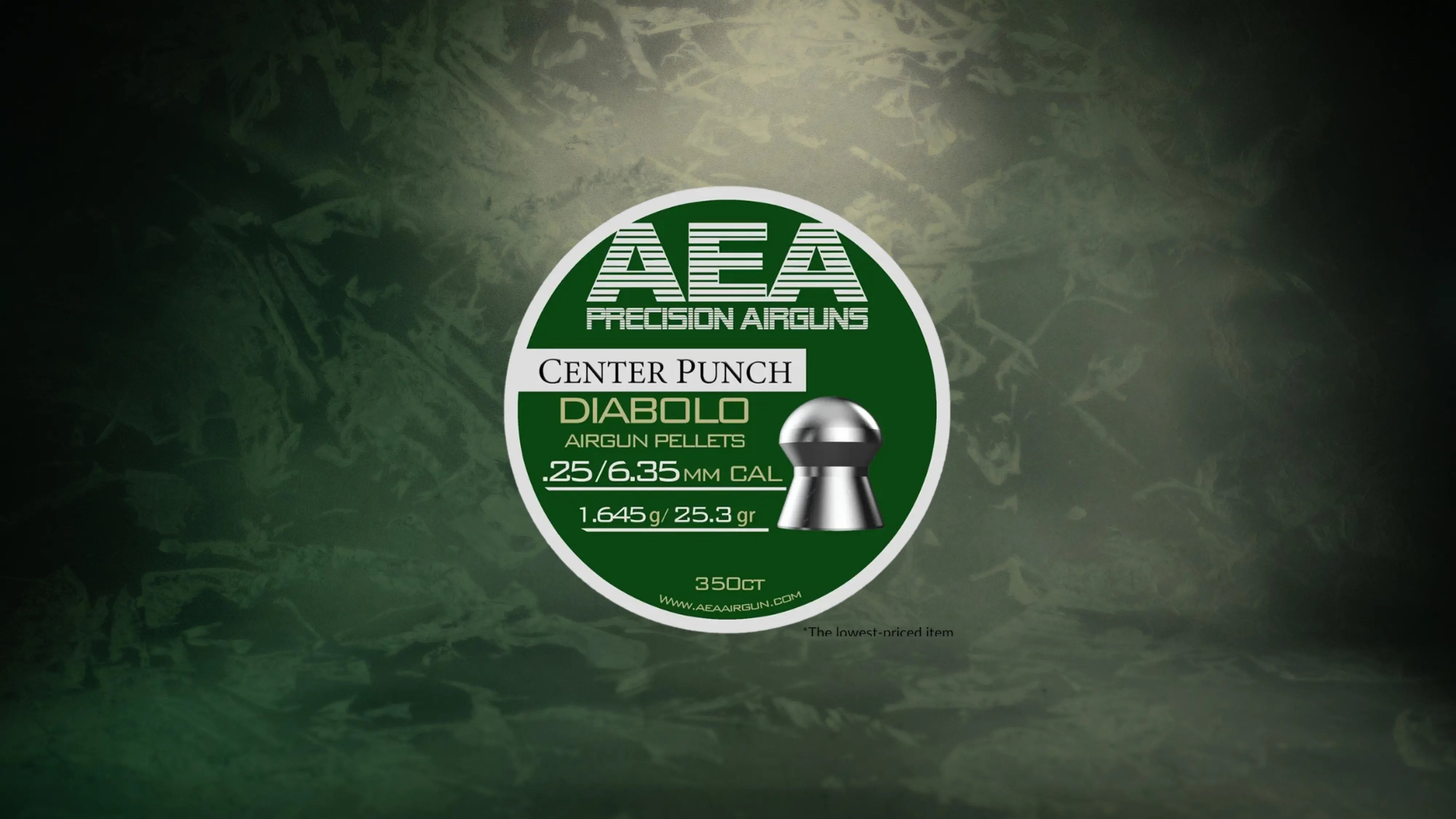 AEA Center Punch Diabolo Pellets - Cal .25 (6.35mm) | 1.645g (25.3gr)