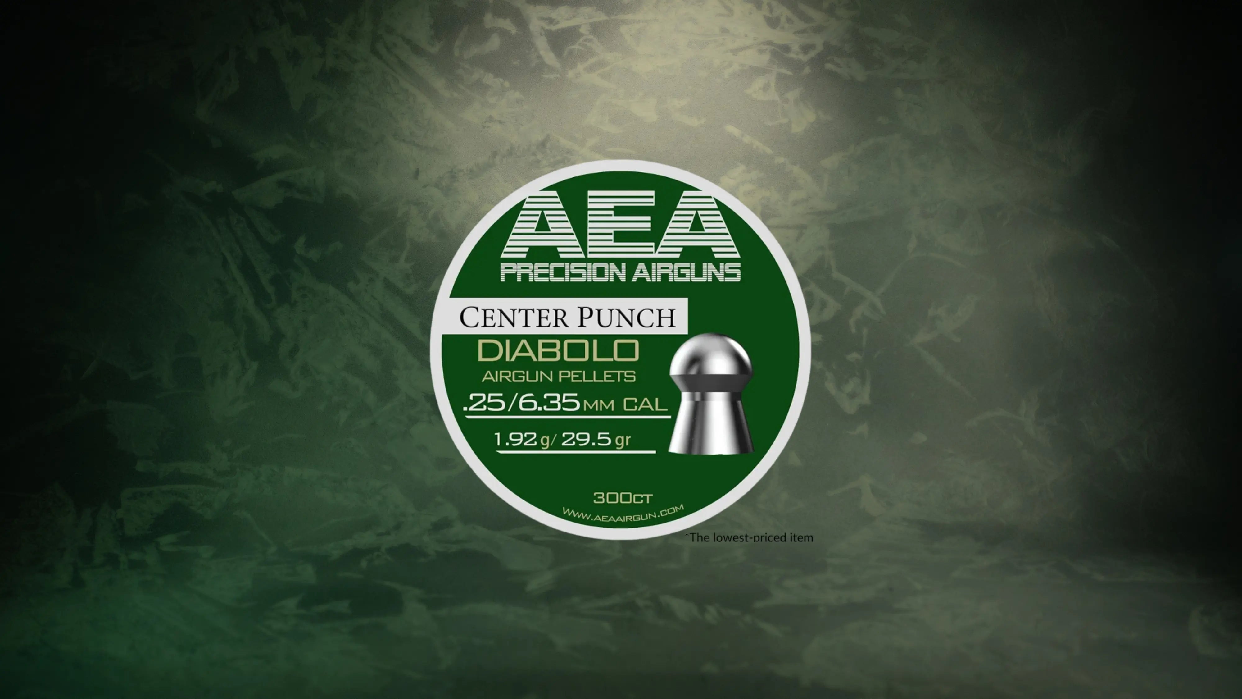AEA Center Punch Diabolo Pellets - Cal .25 (6.35mm) | 1.92g (29.5gr)