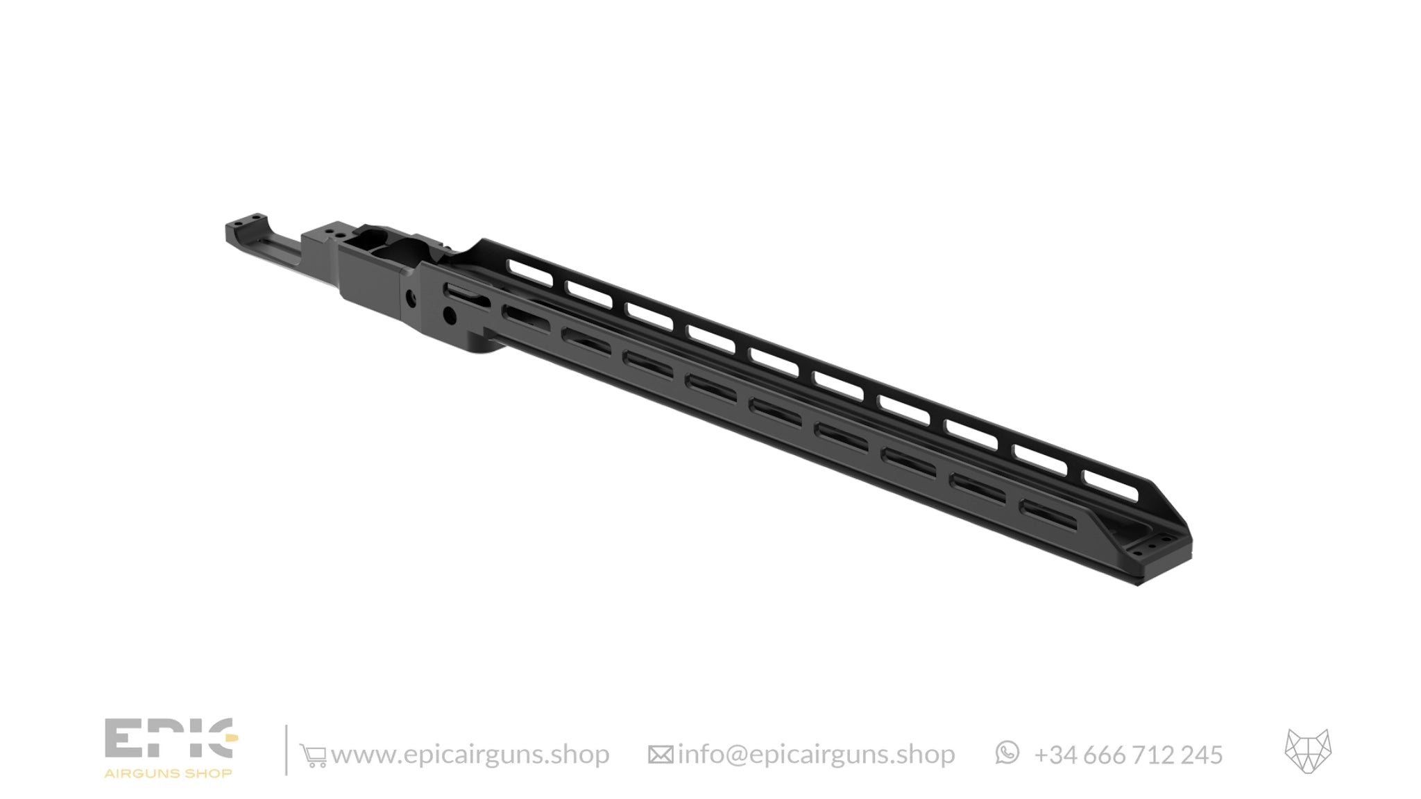 Extended Arca-Swiss L rail for EPIC TWO Classic