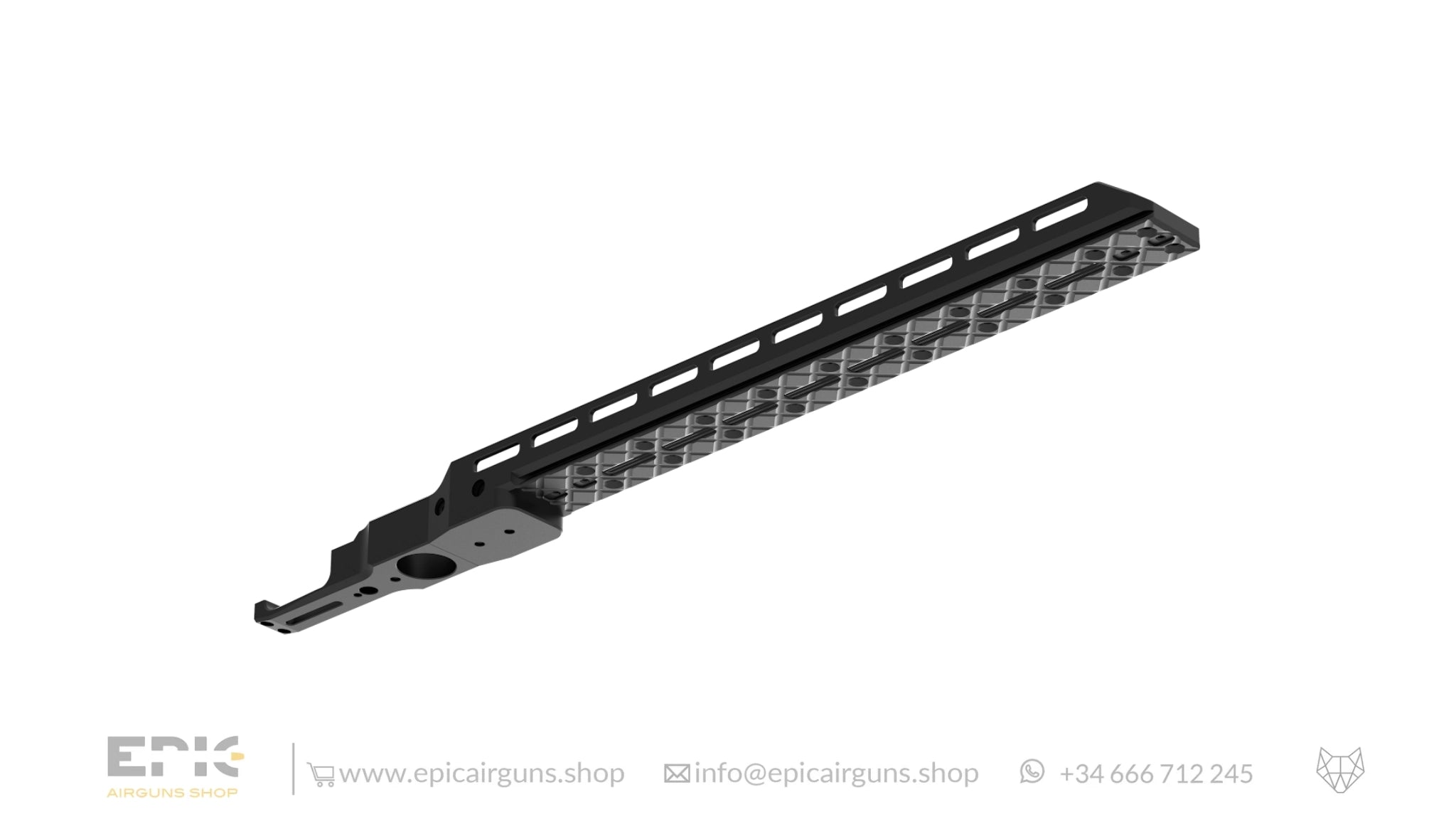 Extended Arca-Swiss L rail for EPIC TWO Classic