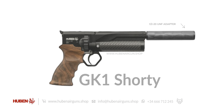 Huben GK1 Mini Air Pistol (aka Shorty) - Cal .30 (7.62mm) - Pre-Order