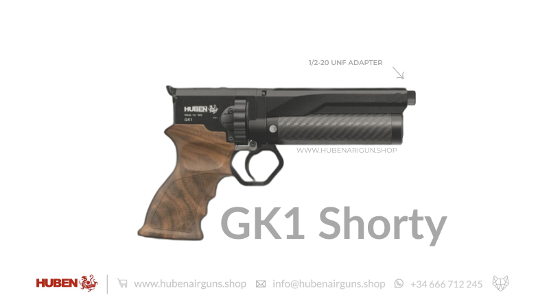 Huben GK1 Mini Air Pistol (aka Shorty) - Cal .30 (7.62mm) - Pre-Order