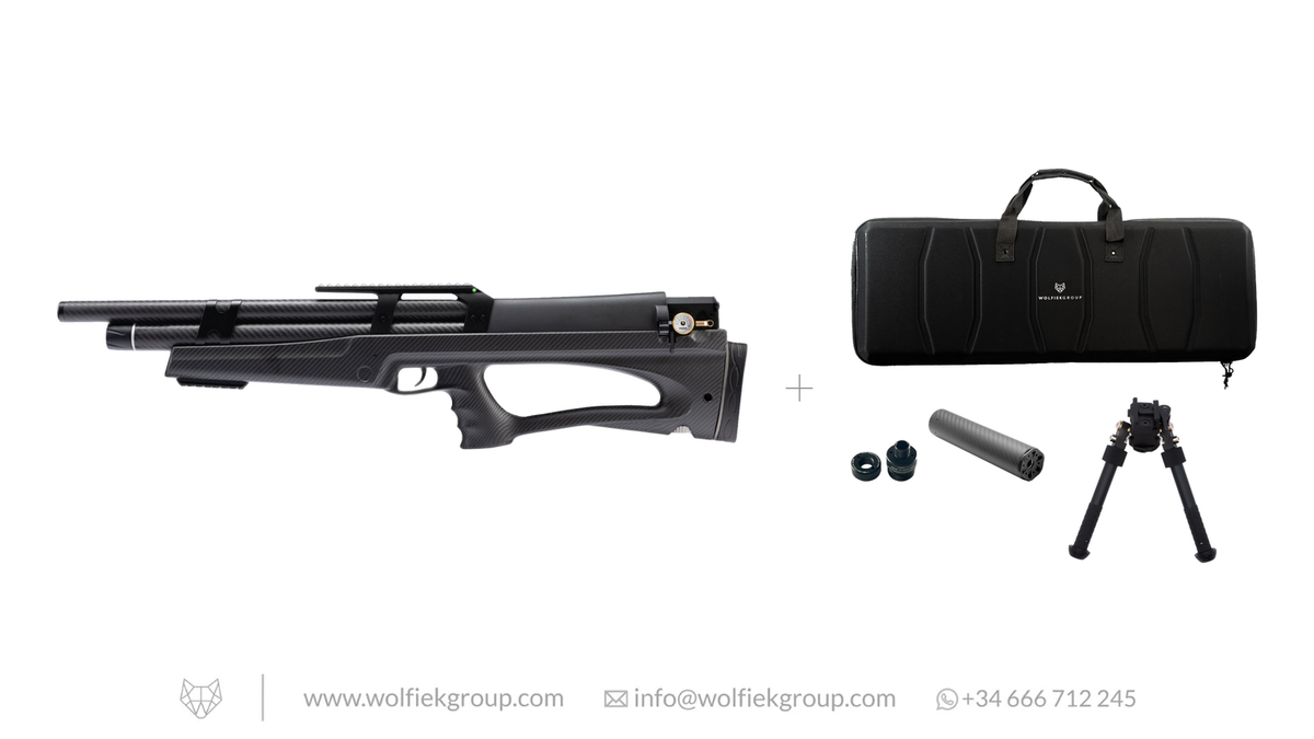 Wolfiek Huben K1 Lite Carbon Fiber Air Rifle · .177 Cal (4.5mm)