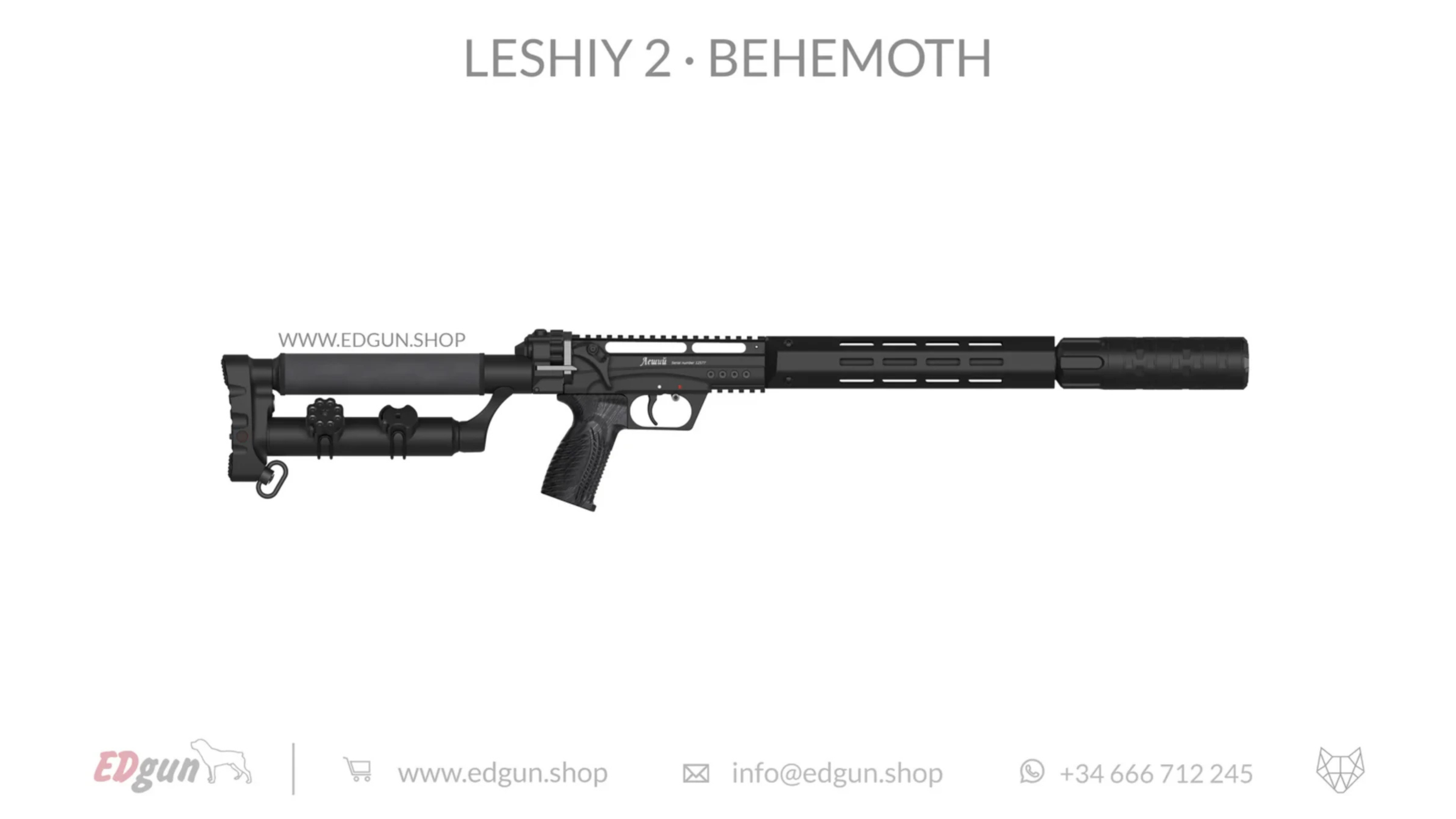 Leshiy 2 Behemoth Reflex PCP Air Rifle - All Black