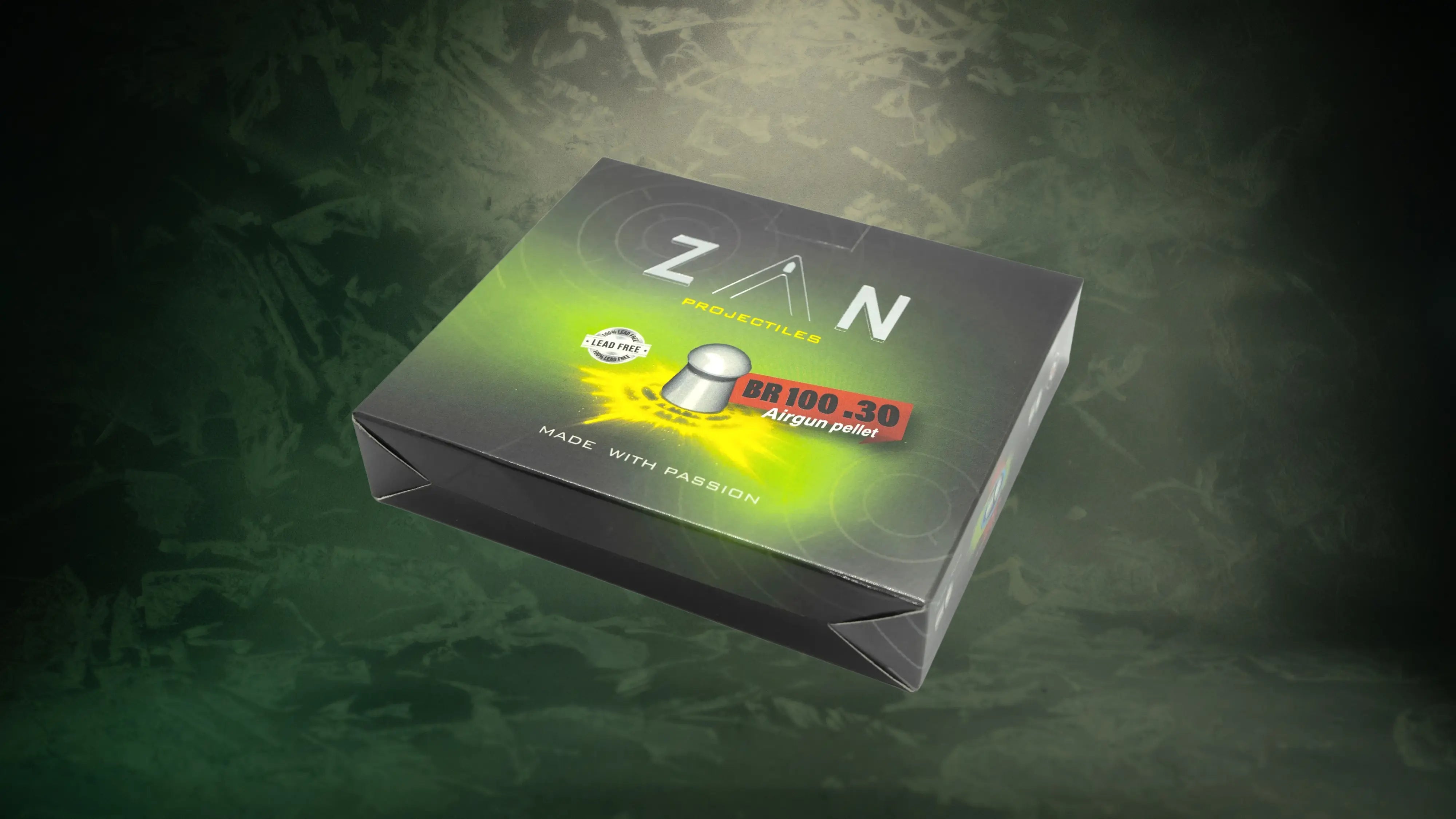 Zan Projectiles Lead Free Airgun Pellets - Cal .30 (7.62mm) | 2.4g (37gr)
