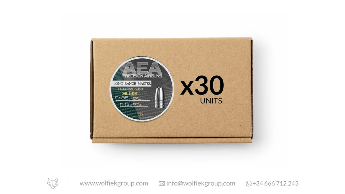 AEA Master Box Exact Hollow Point Slugs - Cal .35 (9mm) - 11.43g (177gr)