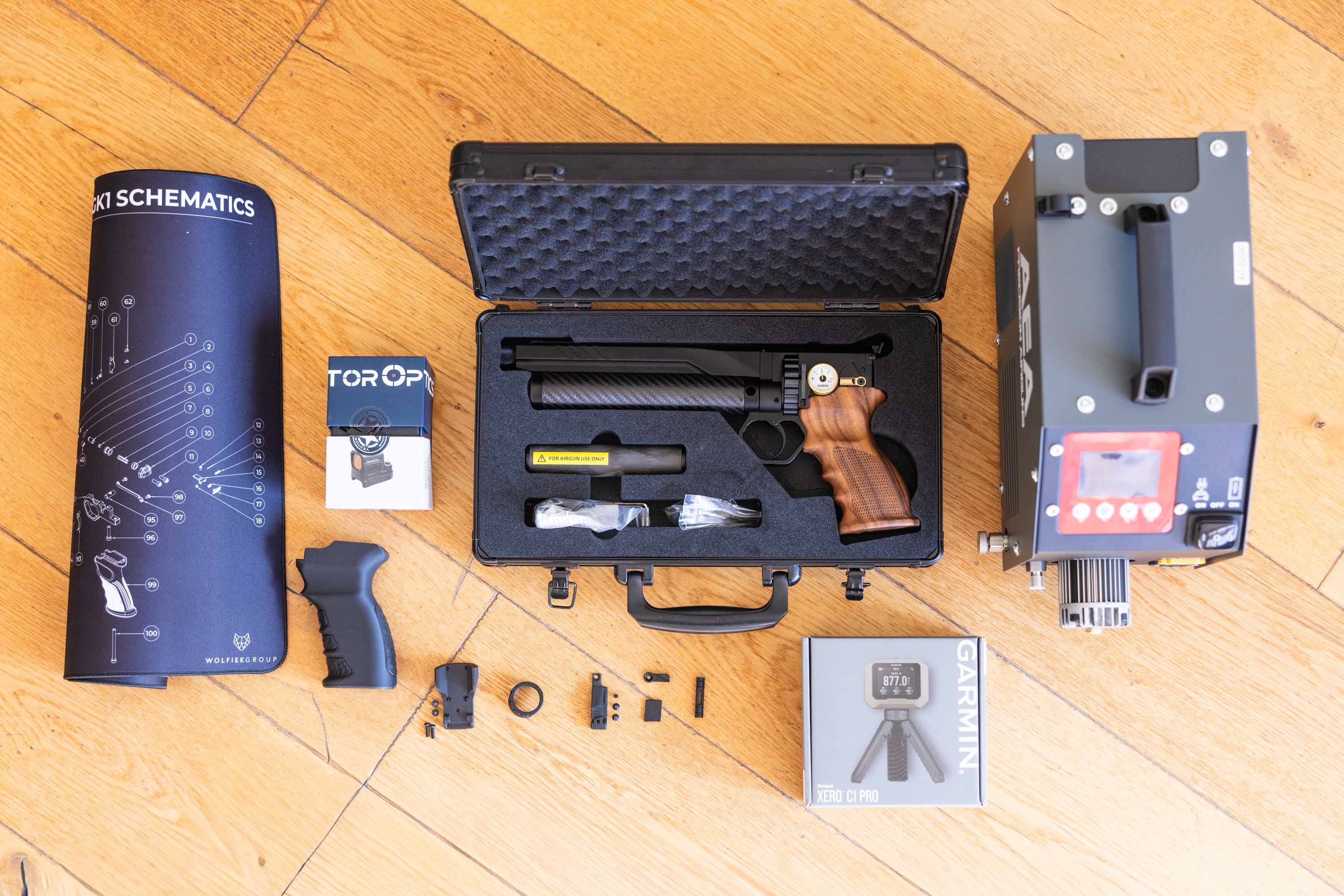 Huben Pistol GK1 V3+ Cal .22 · Full Tactical Combo Returned Unit / Accessory Combo · Grade AAA · 25% OFF