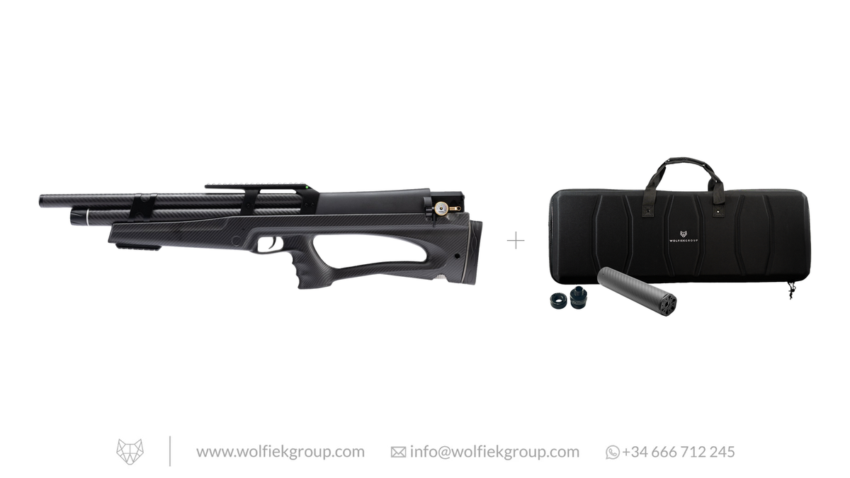 Wolfiek Huben K1 Lite Carbon Fiber Air Rifle · .177 Cal (4.5mm)