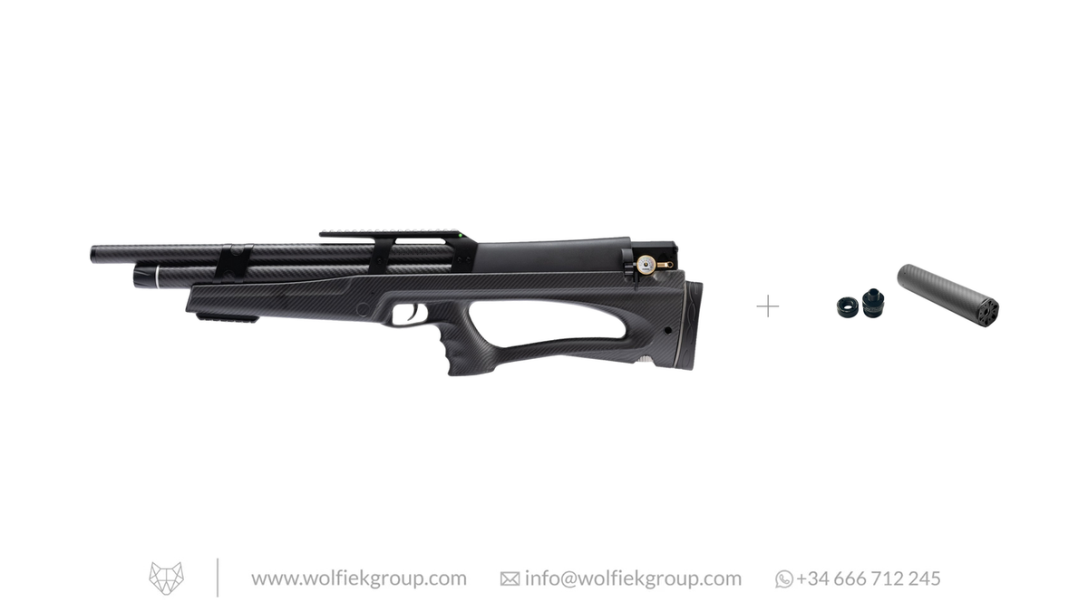 Wolfiek Huben K1 Lite Carbon Fiber Air Rifle · .177 Cal (4.5mm)