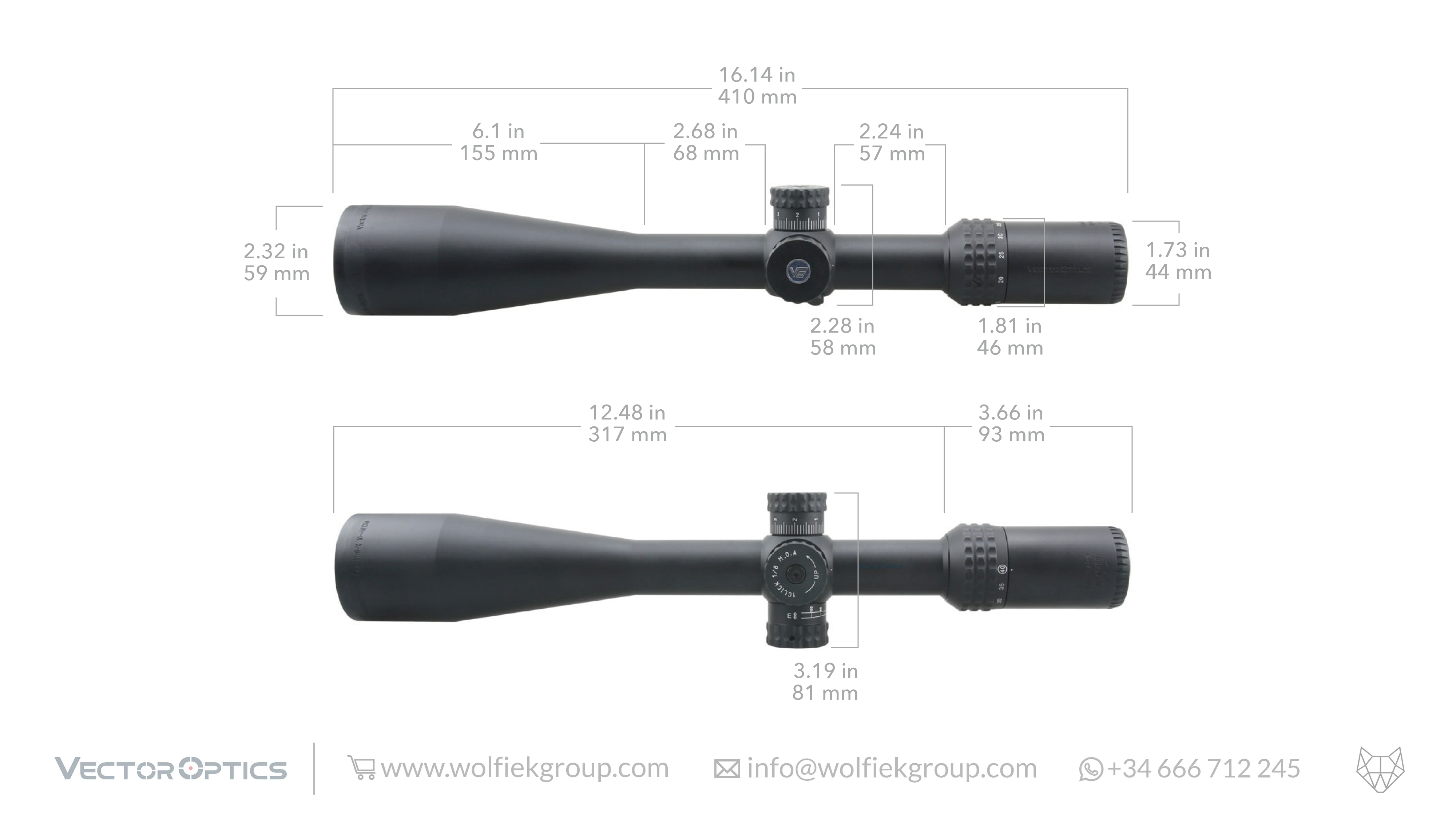 Vector Optics · Sentinel X · 10-40x50 SFP