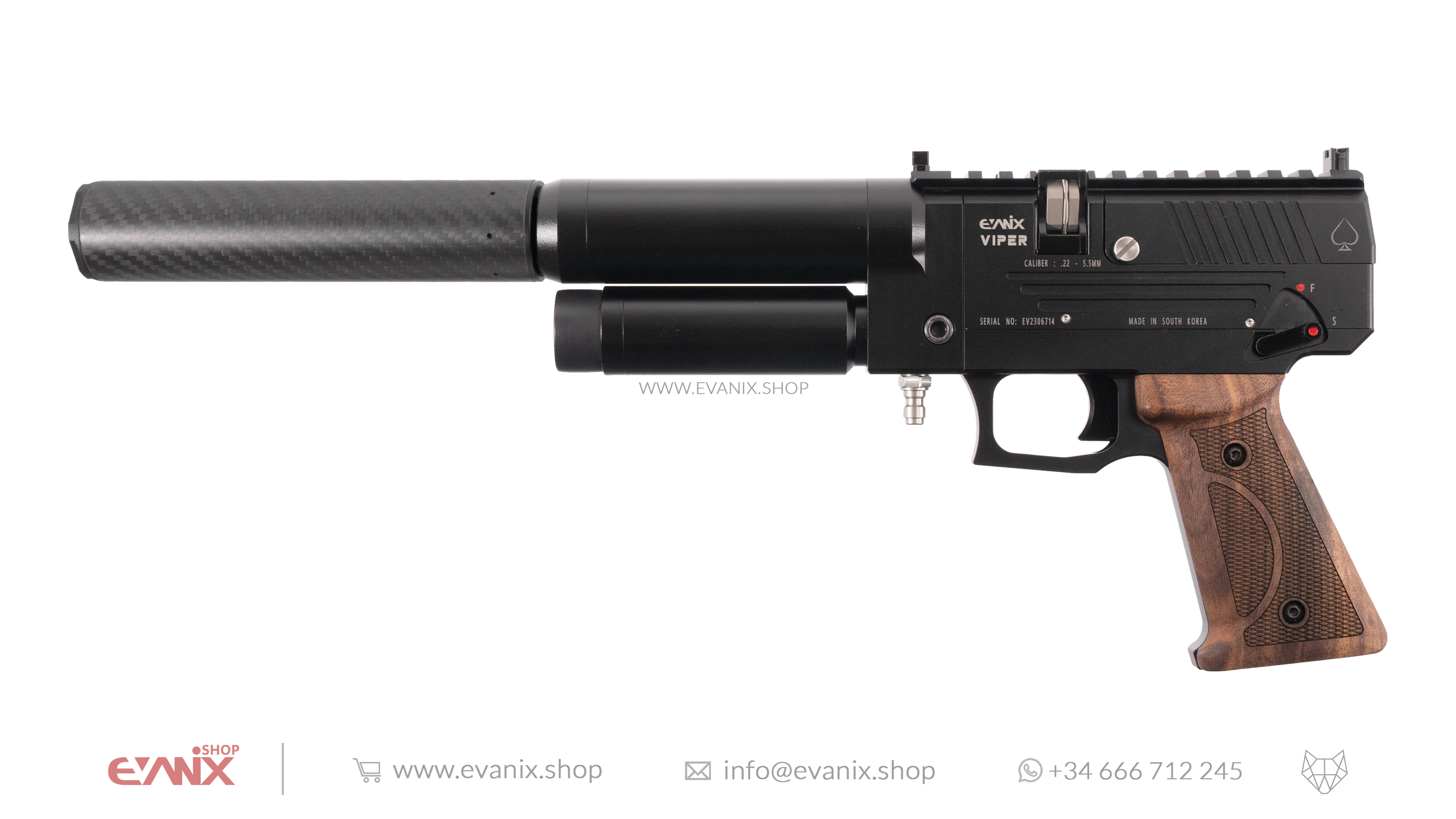 Evanix Viper Semi-Automatic PCP Air Pistol